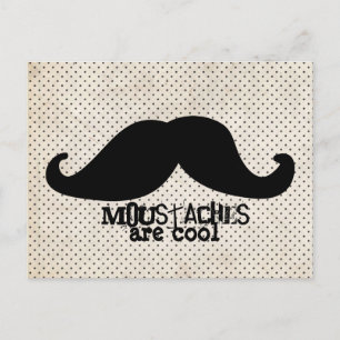 Mustache Vykort