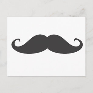 Mustache Vykort