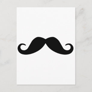 Mustache Vykort