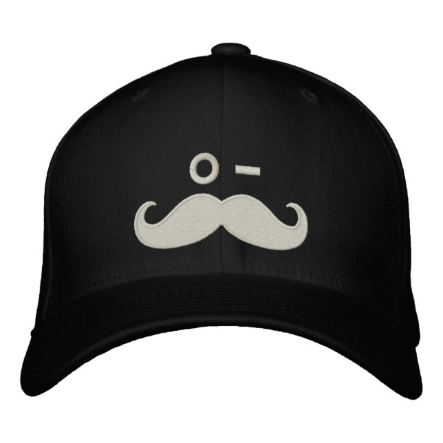 Mustache WINK Broderad Keps (Framsida)