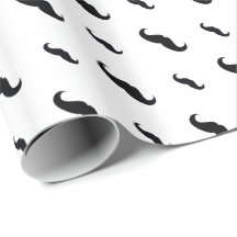 Mustache Wrapping Papper