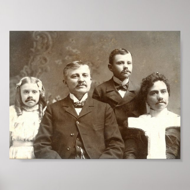 Mustached Ancestors Poster (Framsidan)