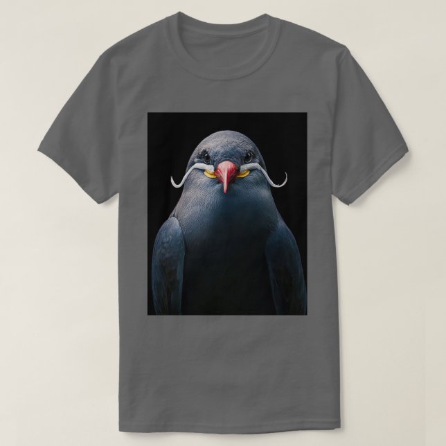 Mustached Pigeon 2 T Shirt (Design framsida)