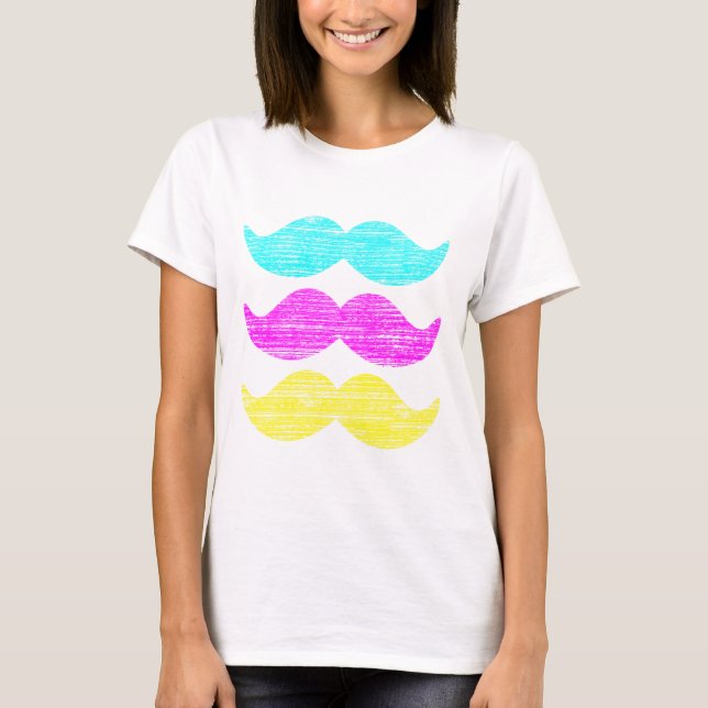 Mustacher CMY Tee (Framsida)