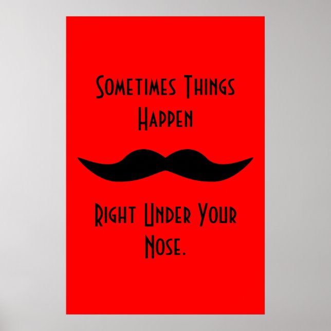 Mustacher Happen Poster (Framsidan)