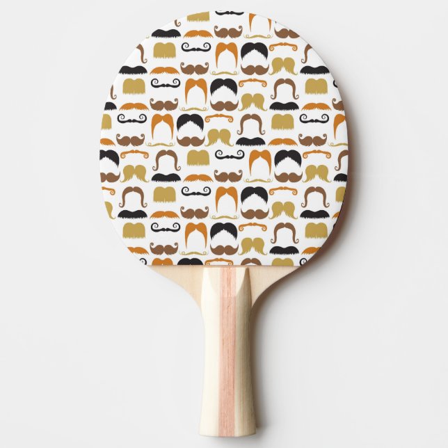 Mustacher Ping Pong Paddle Pingisracket (Framsidan)