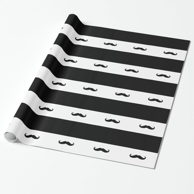 Mustacher Presentpapper (Utrullad)