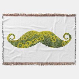 Mustacher Throw Blanket Mysfilt