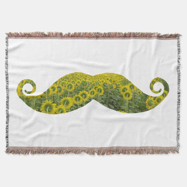 Mustacher Throw Blanket Mysfilt (Framsidan)