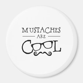 Mustaches Cool Glasses Magnet