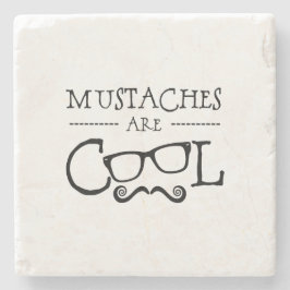 Mustaches Cool Glasses Stenunderlägg