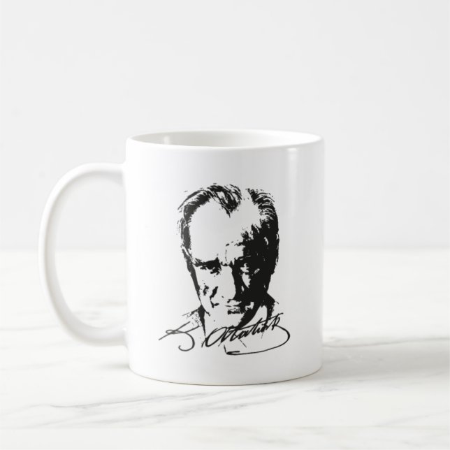 Mustafa Kemal ATATURK Kaffemugg (Vänster)