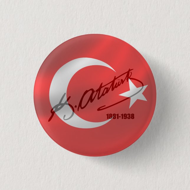 Mustafa Kemal Ataturk Knapp (Framsida)