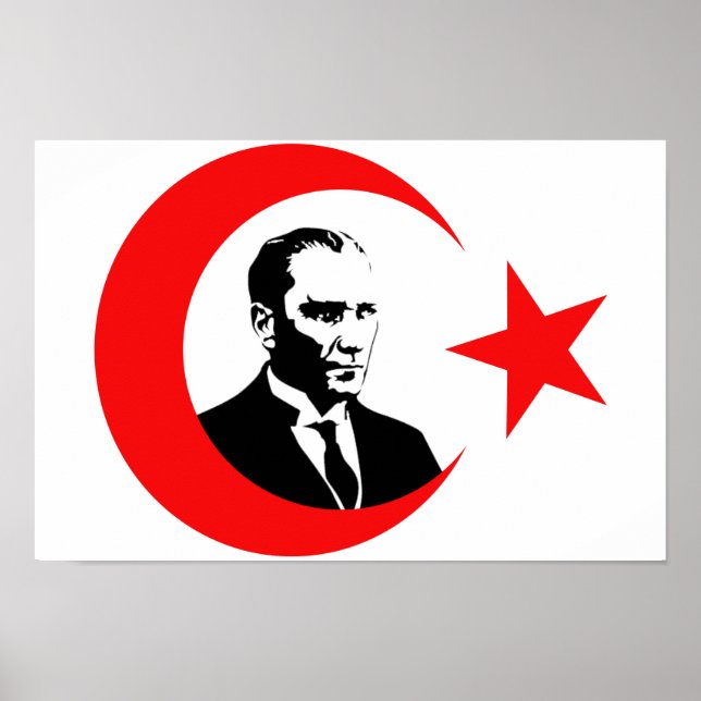 Mustafa Kemal Ataturk Poster (Framsidan)