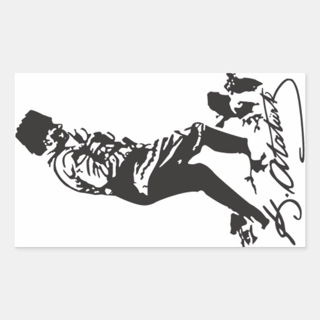 Mustafa Kemal Ataturk Rektangulärt Klistermärke (Framsida)