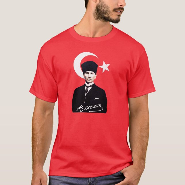 Mustafa Kemal Atatürk T Shirt (Framsida)