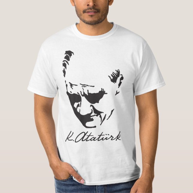 Mustafa Kemal Ataturk T Shirt (Framsida)