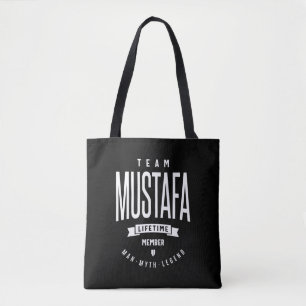 Mustafa Personlig Namn Birthday Gift Tygkasse