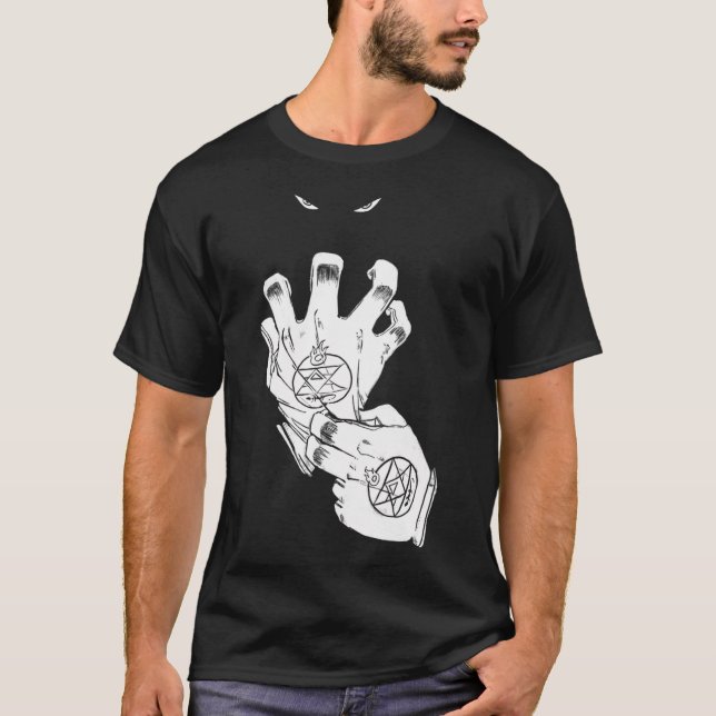 Mustang Alkemist handskar eld T Shirt (Framsida)