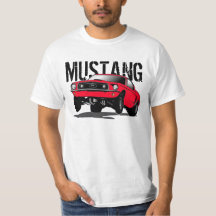 Mustang Black Red T-Shirt