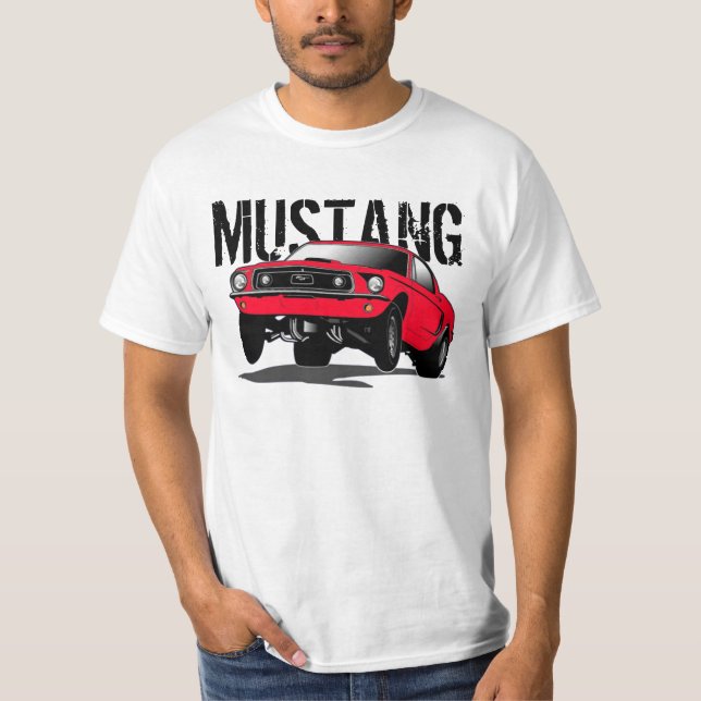 Mustang Black Red T-Shirt (Framsida)