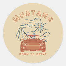 Mustang Born to Drive Sticker
