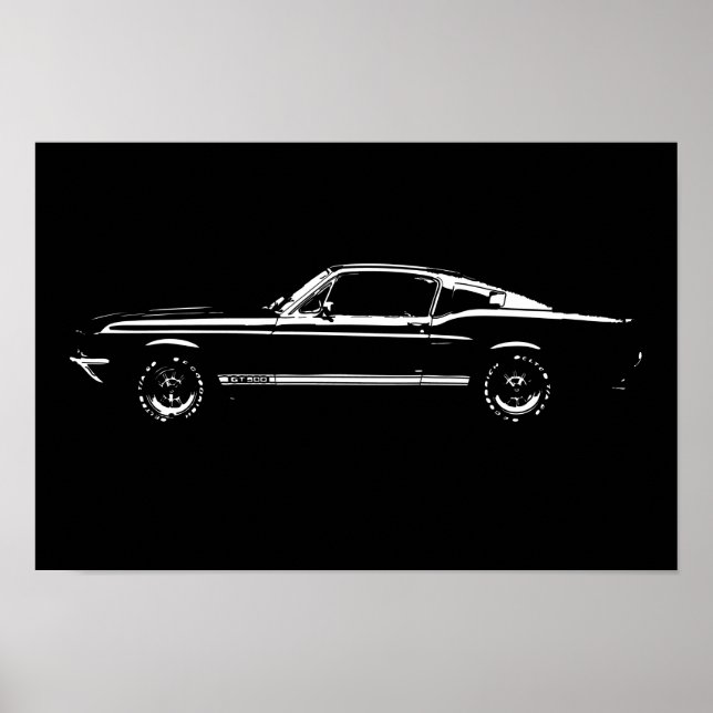 Mustang car poster (Framsidan)
