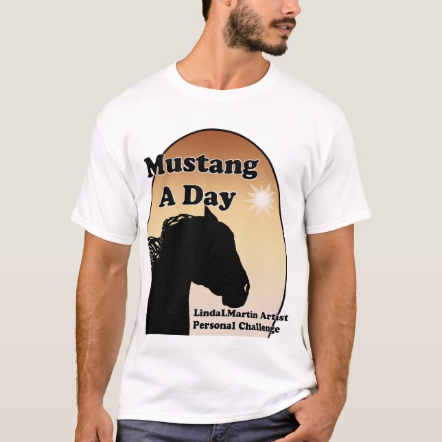 Mustang en personlig utmaning för dag t-shirt (Framsida)