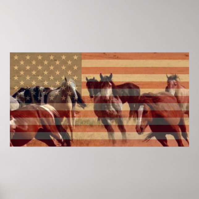 Mustang Flagga Poster (Framsidan)