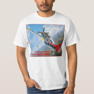 Mustang för Tuskegee Airmen P-51 Tee Shirt
