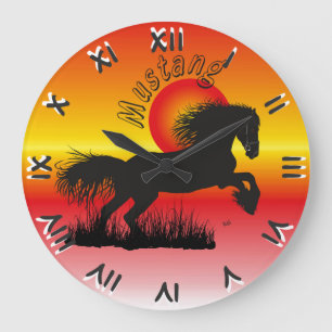 Mustang für Pferdeliebhaber Uhr Stor Klocka
