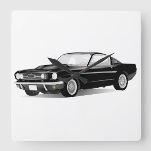 Mustang Fyrkantig Klocka