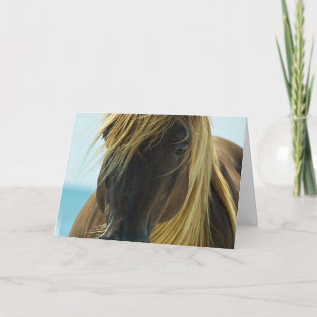 Mustang Greeting Card Kort (Framsida)