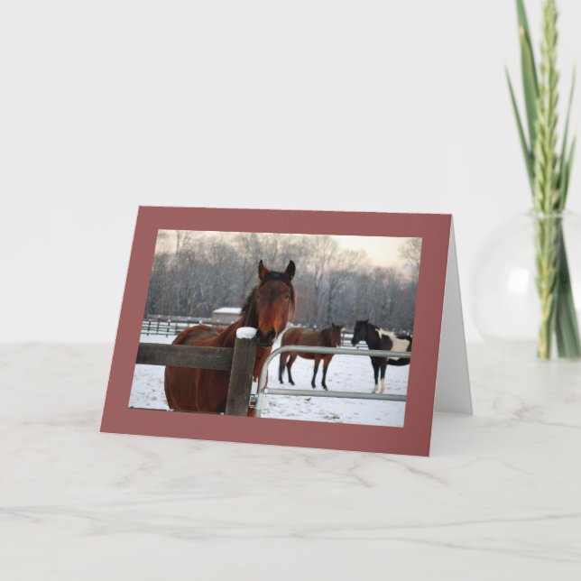 Mustang Helgdag Card Helgkort (Framsida)