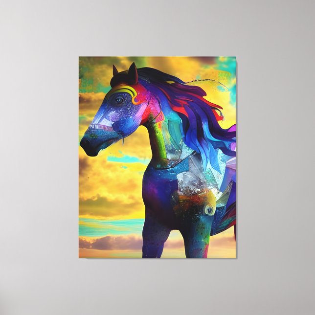 Mustang Horse Canvastryck (Framsida)