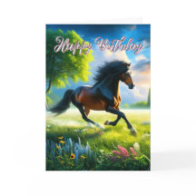 Mustang Horse Grattis på födelsedagen