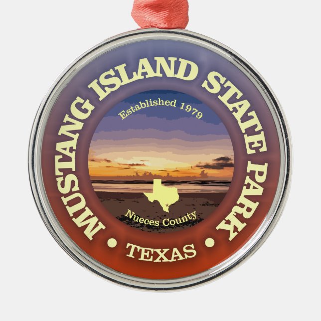 Mustang Island SP Julgransprydnad Metall (Framsidan)