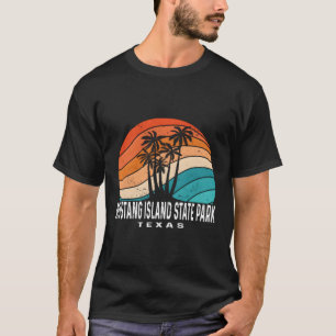 Mustang Island State Park Texas Handflatan Träd T Shirt