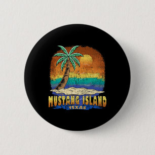 Mustang Island Texas Vintage Distress Souvenir Knapp