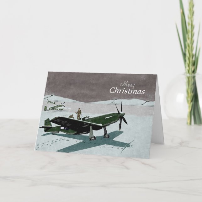 Mustang-julkort Helgkort (Framsida)