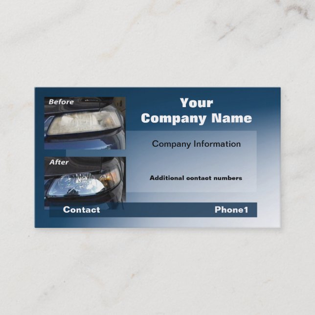 mustang-kort nr 1 visitkort (Framsida)