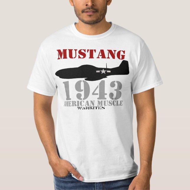 Mustang-muskel Tee Shirt (Framsida)
