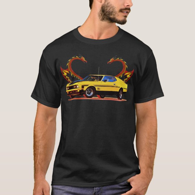 Mustang_n_Dragons T-shirt (Framsida)