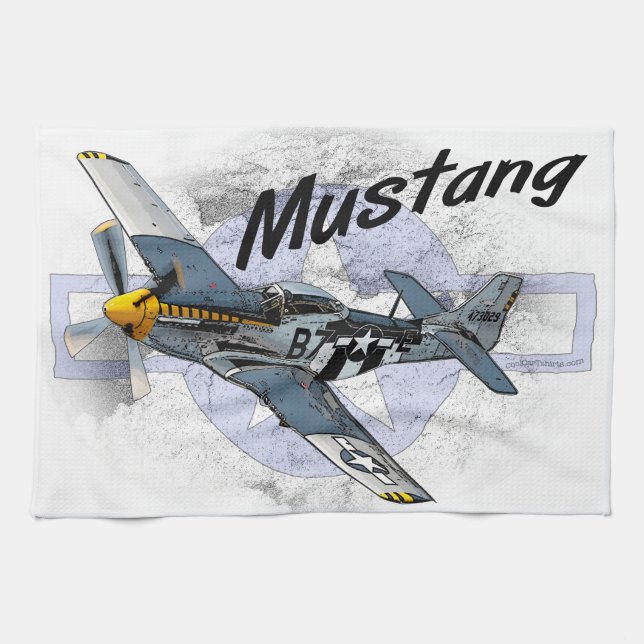 Mustang P51 Kökshandduk (Horisontell)