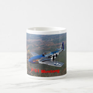 mustang p-51 kaffemugg
