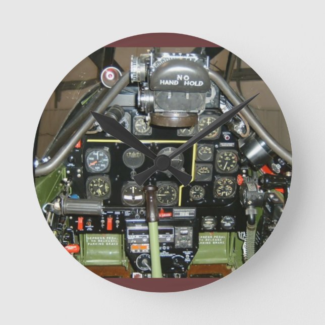 MUSTANG P-51 RUND KLOCKA (Framsida)