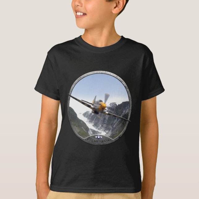 Mustang P-51 T Shirt (Framsida)