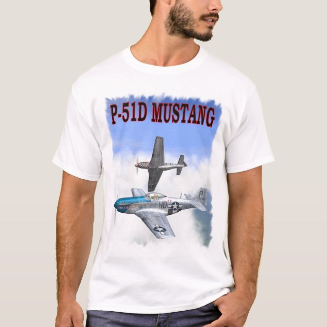 MUSTANG P-51 TEE SHIRT (Framsida)