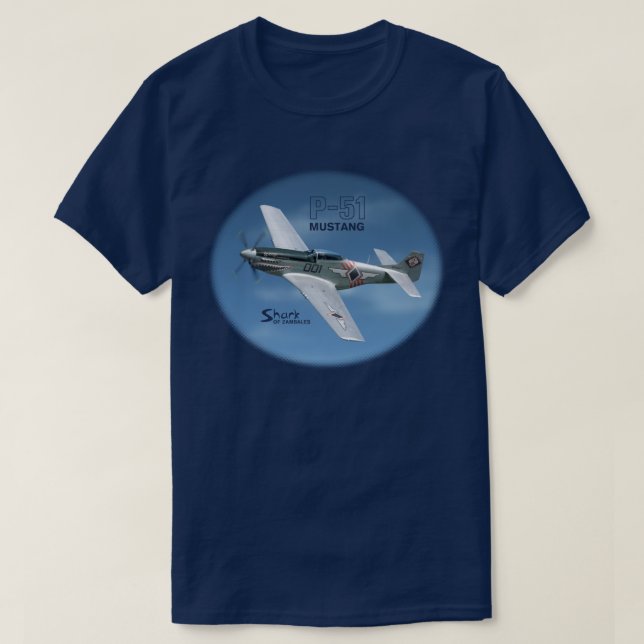 Mustang P-51 Tee Shirt (Design framsida)