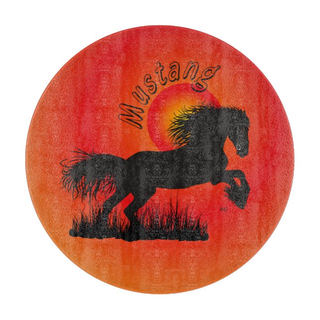 Mustang Pferdeliebhaber Glasbrett (Framsidan)